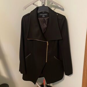 French Connection Peacoat - Tulip Hem, Asymmetrical Zipper